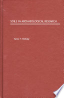 Soils in archaeological research /