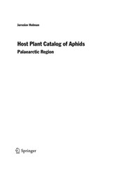 Host plant catalog of aphids : Palaearctic region /