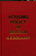 Housing policy in Britain : a history /