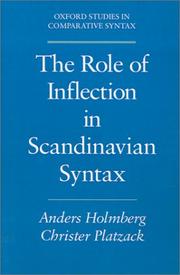 The role of inflection in Scandinavian syntax /