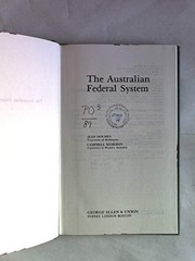 The Australian federal system /