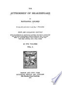The authorship of Shakespeare : with an appendix of additional matters, including a notice of the recently discovered Northumberland mss., a supplement of further proofs that Francis Bacon was the real author, and a full index /