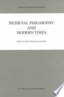 Medieval Philosophy and Modern Times /