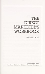 The direct marketer's workbook /