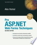 Pro ASP.NET web forms techniques /