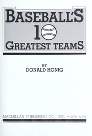 Baseball's 10 greatest teams /