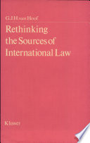 Rethinking the sources of international law /