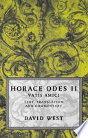 Horace Odes II : vatis amici /