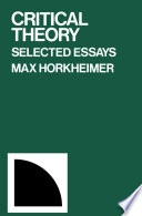 Critical theory : selected essays /