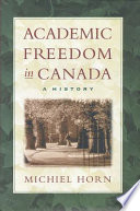 Academic freedom in Canada : a history /