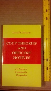 Coup theories and officers' motives : Sri Lanka in comparative perspective /