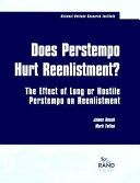 Does perstempo hurt reenlistment? : the effect of long or hostile perstempo on reenlistment /