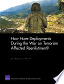 How have deployments during the war on terrorism affected reenlistment? /