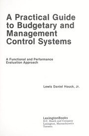 A practical guide to budgetary and management control systems : a functional and performance evaluation approach /