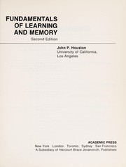 Fundamentals of learning and memory /