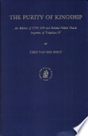 The purity of kingship : an edition of CHT 569 and related Hittite oracle inquiries of Tuthaliya IV /