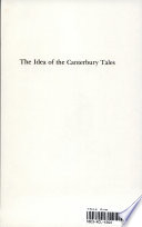 The idea of the Canterbury Tales /