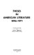 Theses in American literature, 1896-1971 /
