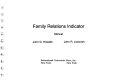 Family relations indicator manual /