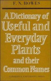 A dictionary of useful and everyday plants and their common names.
