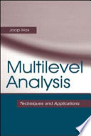 Multilevel analysis : techniques and applications /