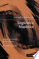 Introducción a la lingüística hispánica /