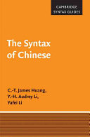 The syntax of Chinese /