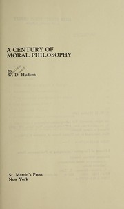 A century of moral philosophy /