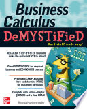 Business calculus demystified /