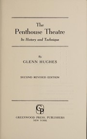 The Penthouse Theatre : its history and technique.