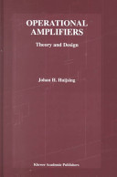 Operational amplifiers : theory and design /