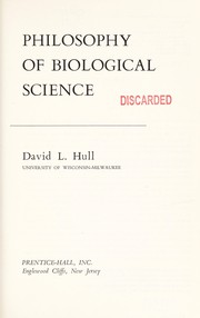 Philosophy of biological science /