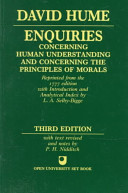 Enquiries concerning human understanding and concerning the principles of morals /
