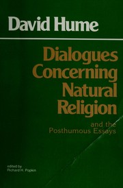 Dialogues concerning natural religion and the posthumous essays, Of the immortality of the soul and Of suicide /