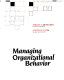 Managing organizational behavior /