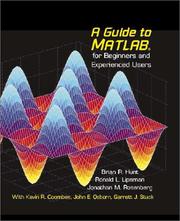 A guide to MATLAB : for beginners and experienced users /
