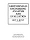 Geotechnical engineering analysis and evaluation /