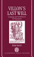 Villon's last will : language and authority in the Testament /