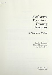 Evaluating vocational training programs : a practical guide /