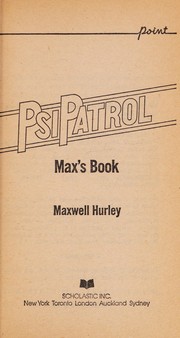 Psi patrol : Max's book /