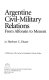 Argentine civil-military relations : from Alfonsín to Menem /