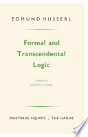 Formal and Transcendental Logic /