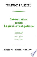 Introduction to the Logical Investigations : a Draft of a Preface to the Logical Investigations (1913) /