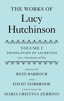 The works of Lucy Hutchinson.
