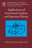 Applications of functional analysis and operator theory.