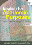 English for academic purposes : an advanced resource book /
