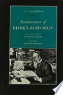 Reminiscences of Rimsky-Korsakov /