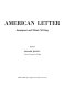American letter : immigrant and ethnic writing /