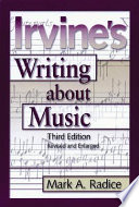 Irvine's writing about music /