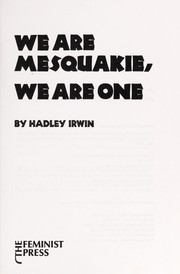 We are Mesquakie, we are one /